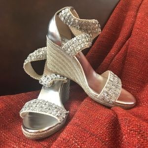 BCBGeneration Metallic Wedge